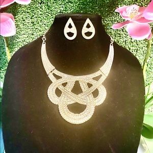 Gold Plated necklace set.